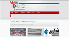 Desktop Screenshot of dahs-krananlagen.de