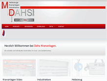 Tablet Screenshot of dahs-krananlagen.de